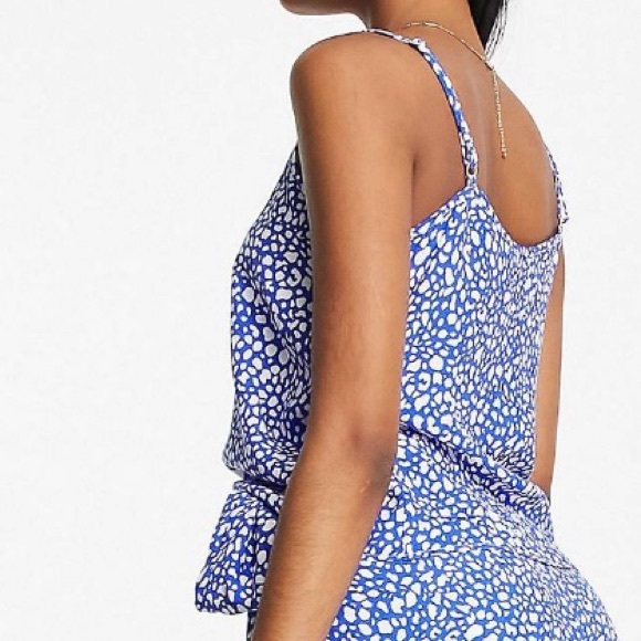 Style Cheat cami top in cobalt blue - Picture 4 of 8